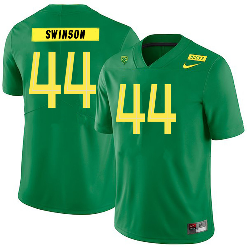 Men #44 Bradyn Swinson Oregon Ducks College Football Jerseys Sale-Green - Click Image to Close